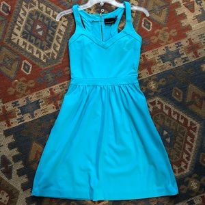 Cynthia Rowley teal dress with pockets
